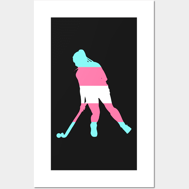 Field Hockey: Transgender Pride Wall Art by ziafrazier